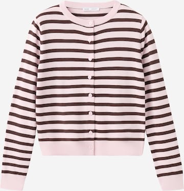 MANGO Knit cardigan 'DALTON' in Pink: front