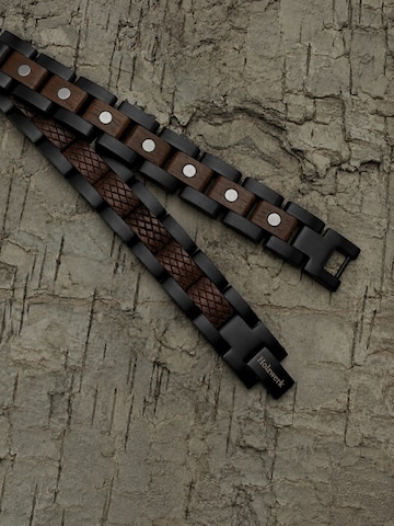 Holzwerk Armband 'LANGESEE'‌‌‌‌‌‌‌‌‌ in Braun