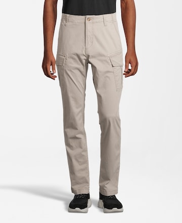 Coupe slim Pantalon cargo AÉROPOSTALE en beige : devant