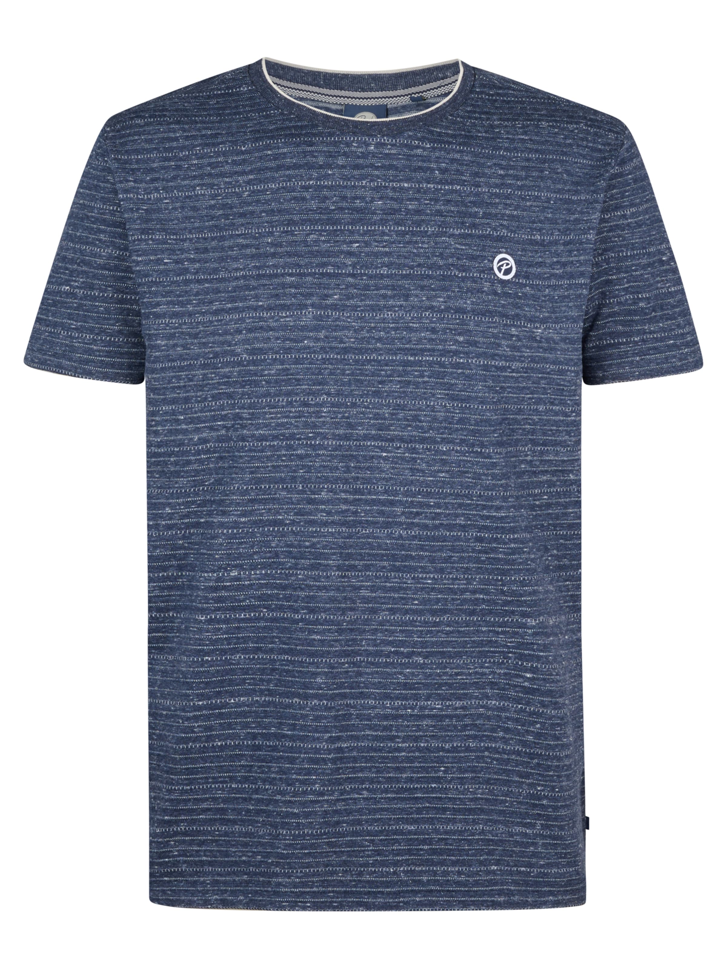 zils Petrol Industries T-Krekls 'Horizonstone': no priekšpuses