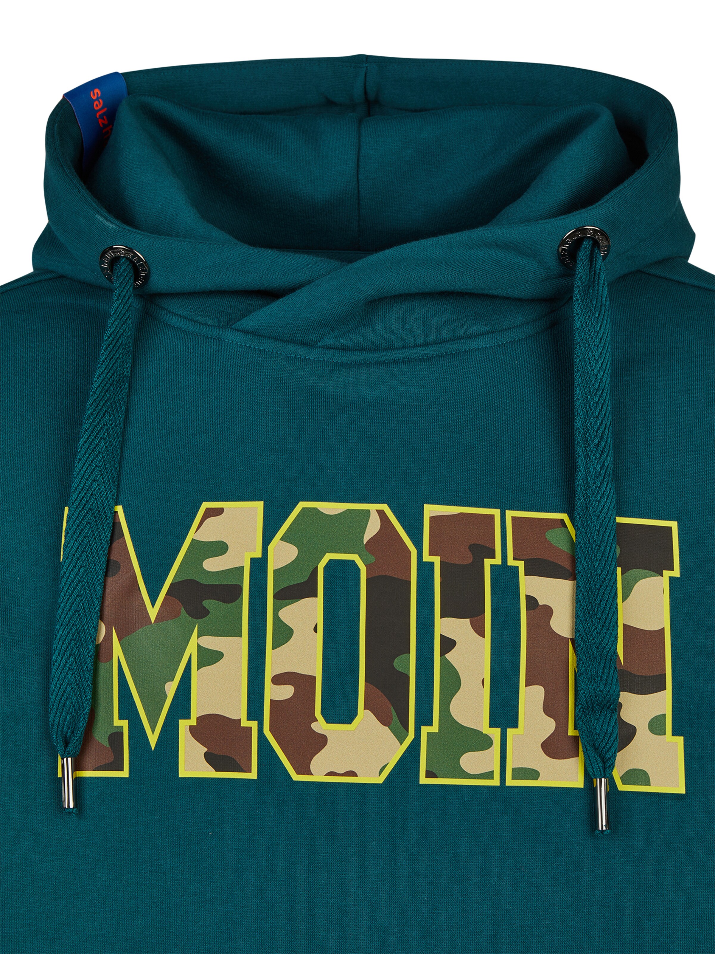 salzhaut Sweatshirt 'Heff - Moin' in Green: front