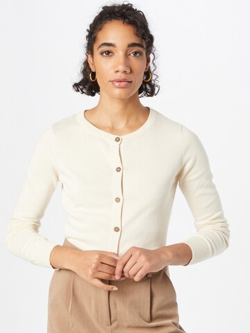 MELAWEAR Gebreid vest in Beige: voorkant