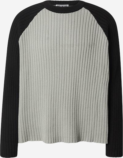 Megztinis iš WEEKDAY, spalva – pilka / juoda, Prekių apžvalga