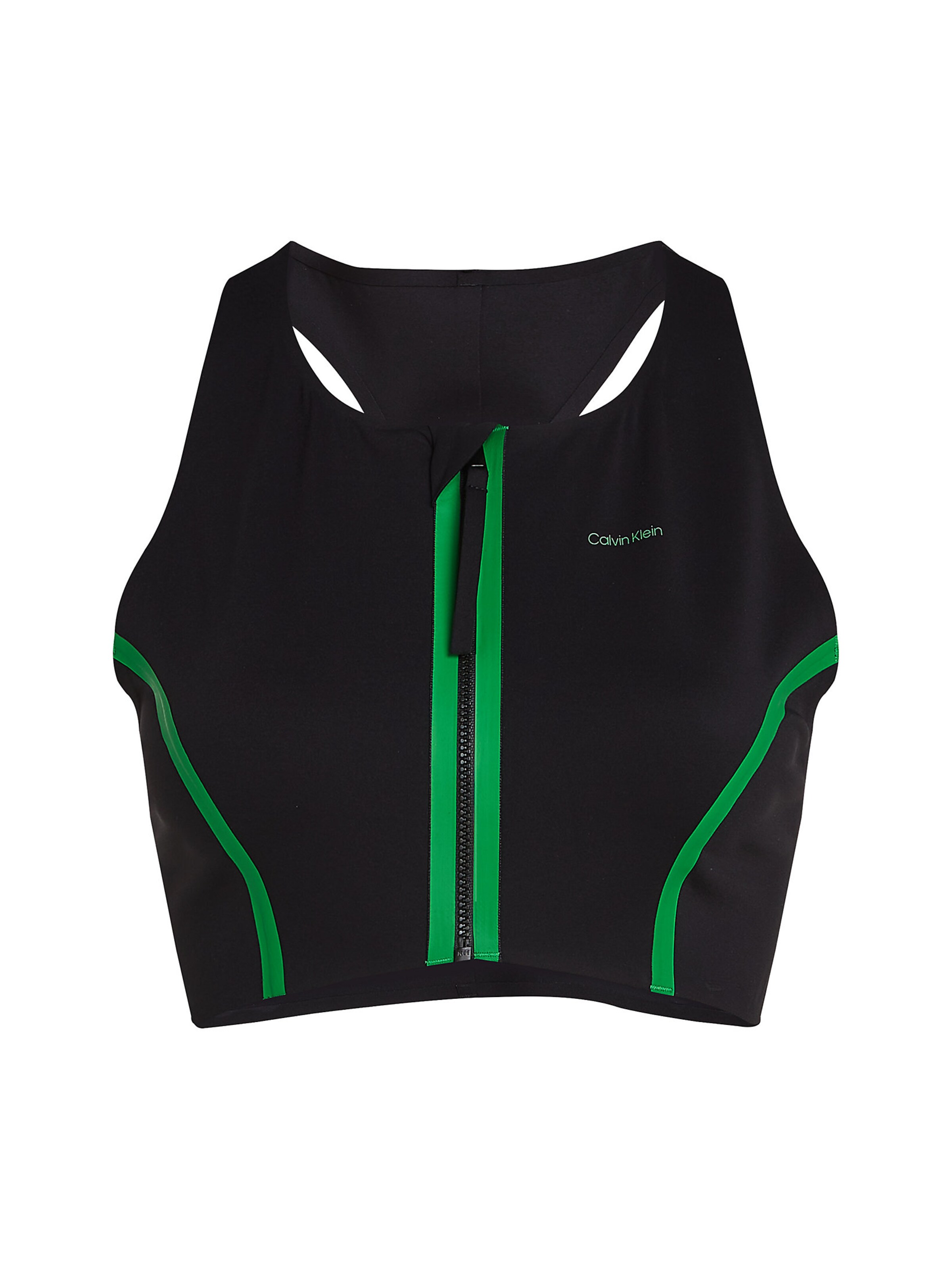 Calvin Klein Swimwear High neck Bralette in Schwarz: Vorderseite