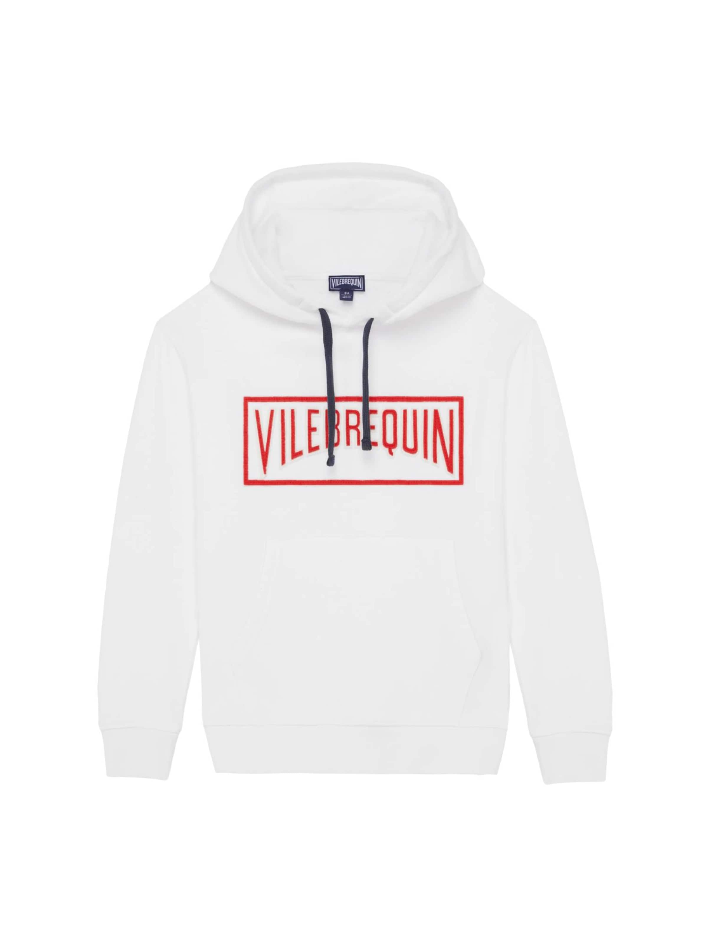 Sweat Vilebrequin en blanc : devant