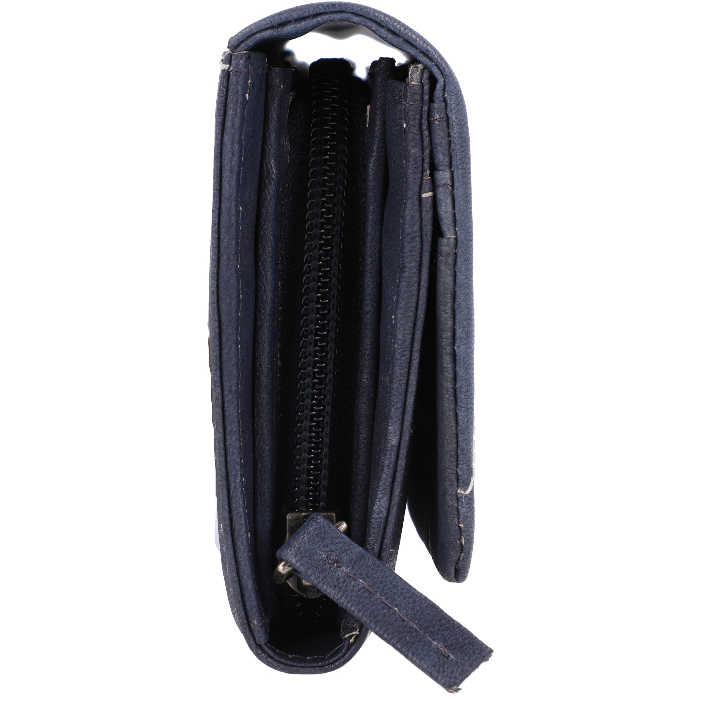 GREENBURRY Wallet 'Tumble Nappa' in Blue