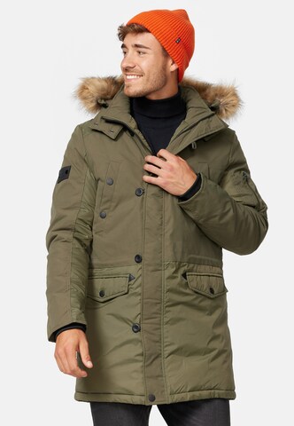 Parka d’hiver 'Jarl' INDICODE JEANS en vert