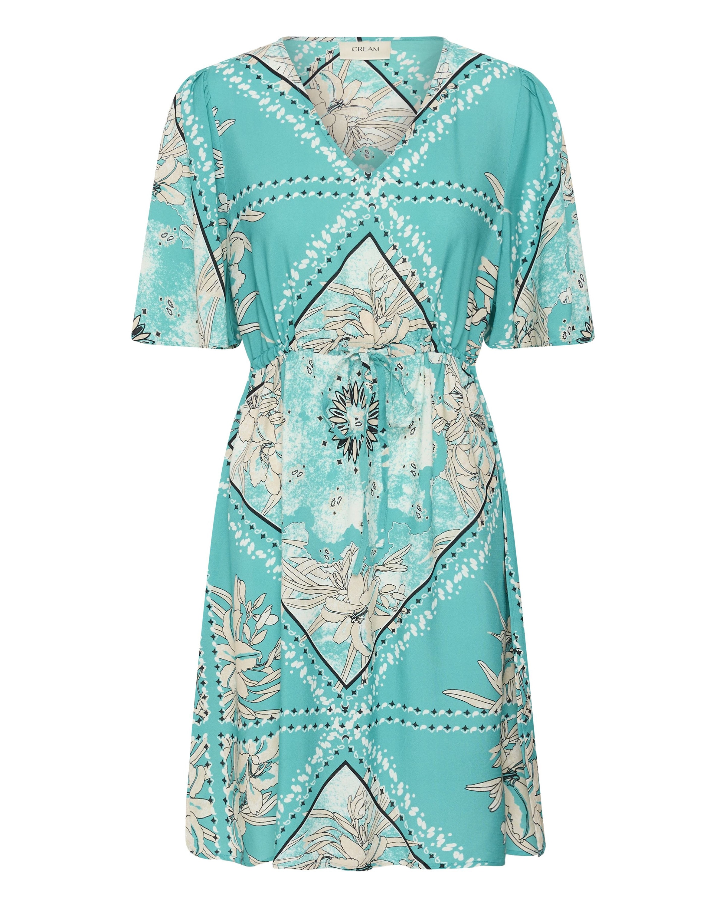 Cream Jurk in Gemengde kleuren: voorkant
