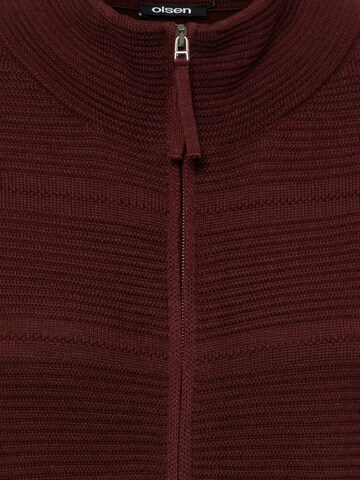 Olsen Strickjacke 'Eva' in Rot