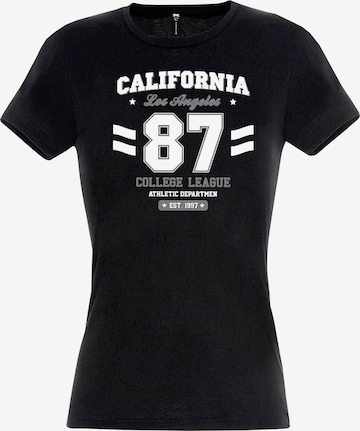 RMK Shirt 'College' in Schwarz: Vorderseite