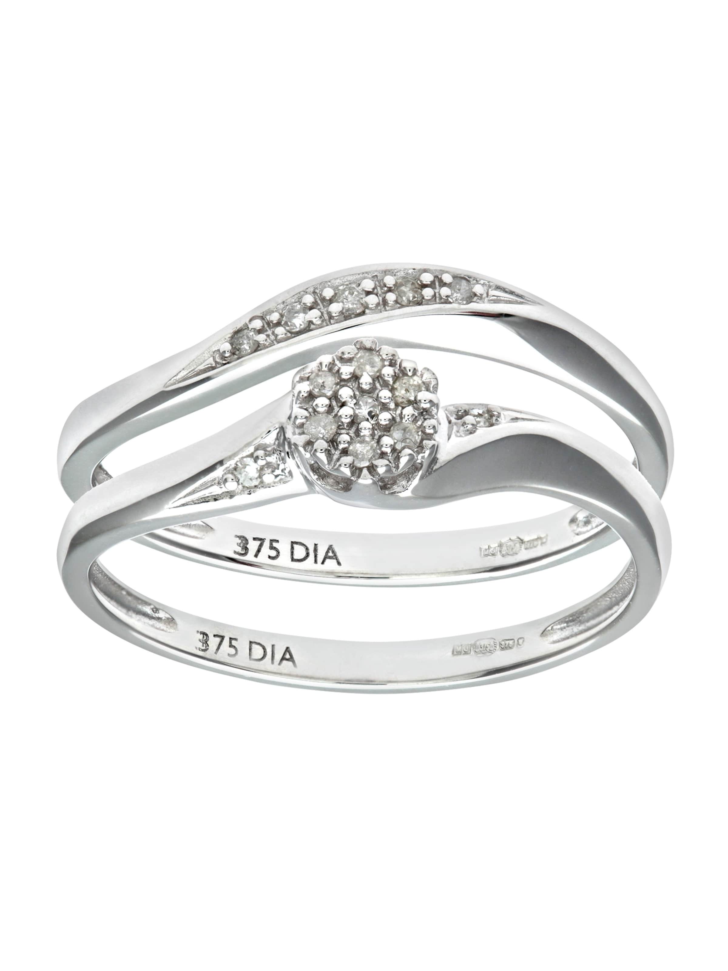 DIAMANT LETERNEL Schmuckset‌‌‌‌‌‌ in Silber: Vorderseite