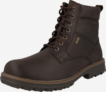 Pius Gabor Lace-Up Boots in Brown: front