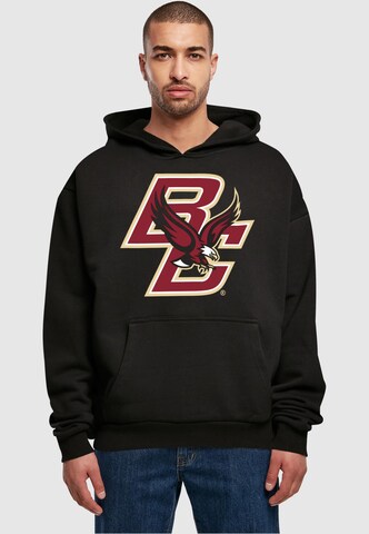 Sweat-shirt 'Boston College - Eagles' Merchcode en noir : devant