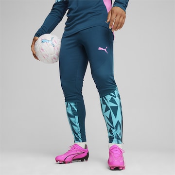 Skinny Pantaloni sportivi 'Individual Final' di PUMA in blu: frontale