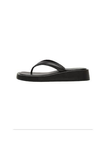 MANGO T-Bar Sandals 'Sim' in Black: front