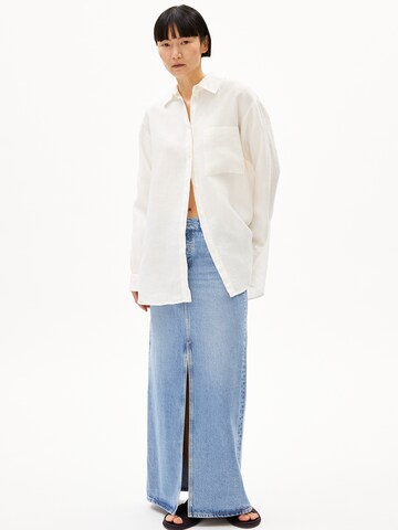 ARMEDANGELS Bluse MAALGAA PURE LINO in Weiß