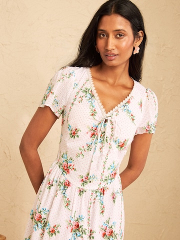 love & roses Jurk in Beige