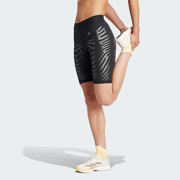 Skinny Pantalon de sport 'Adizero' ADIDAS PERFORMANCE en noir
