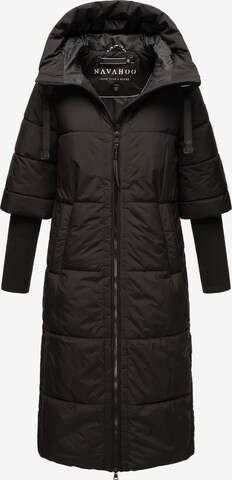 NAVAHOO Winter Coat 'Ciao Miau XIV' in Black