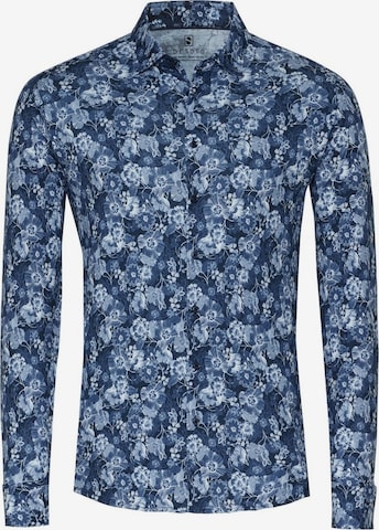 Coupe slim Chemise business DESOTO en bleu : devant