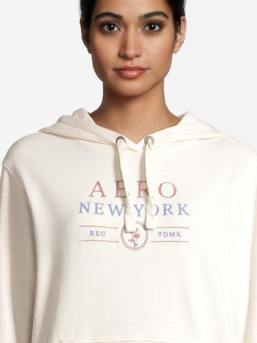 Sweat-shirt 'MOVED ON' AÉROPOSTALE en beige