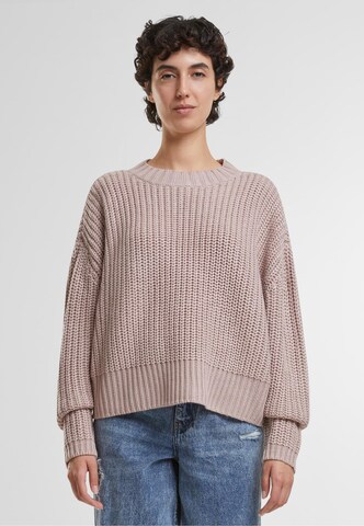 Urban Classics Oversized sweater in Pink: front