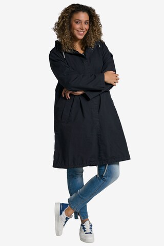 Ulla Popken Between-Seasons Coat in Blue