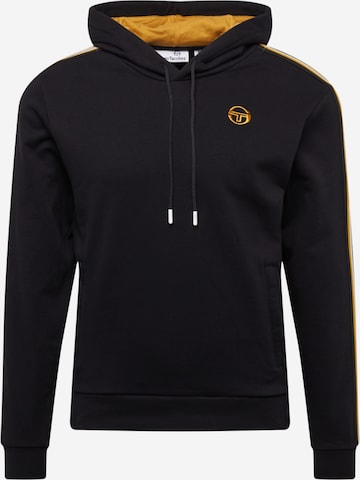 Sergio Tacchini Sweatshirt in Zwart: voorkant