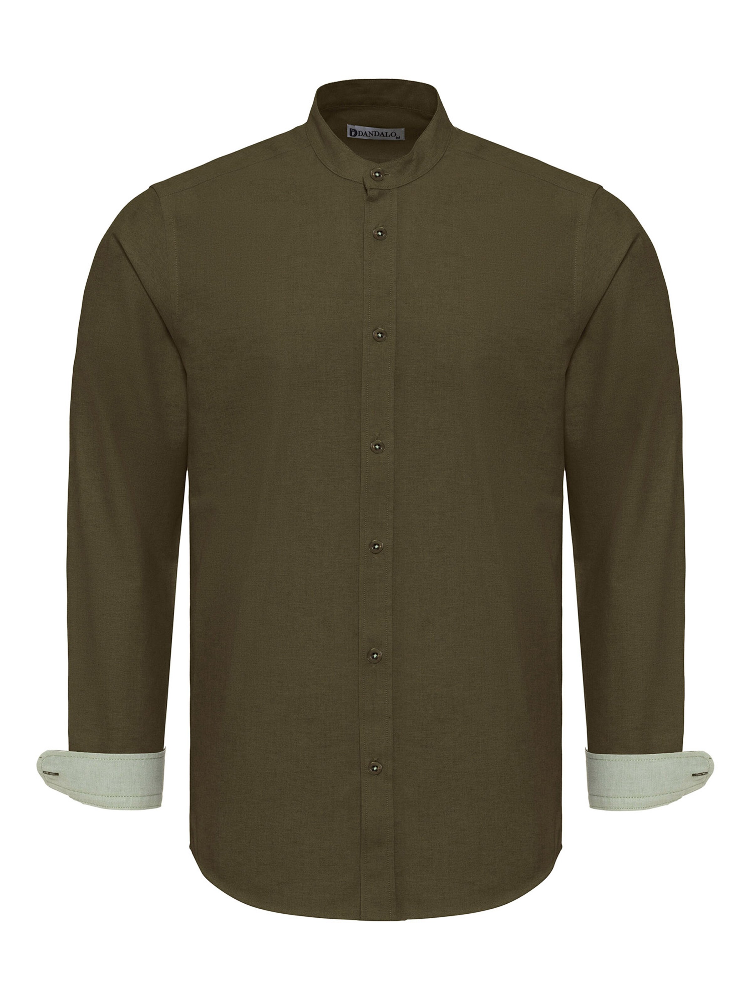 Dandalo Slim fit Overhemd in Groen: voorkant