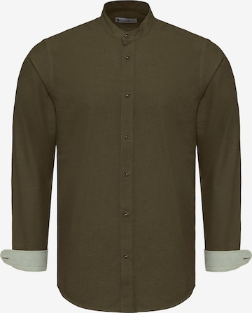 DandaloSlim Fit Košulja - zelena boja: prednji dio