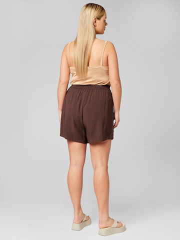 Guido Maria Kretschmer Curvy Regular Pants 'Martje' in Brown