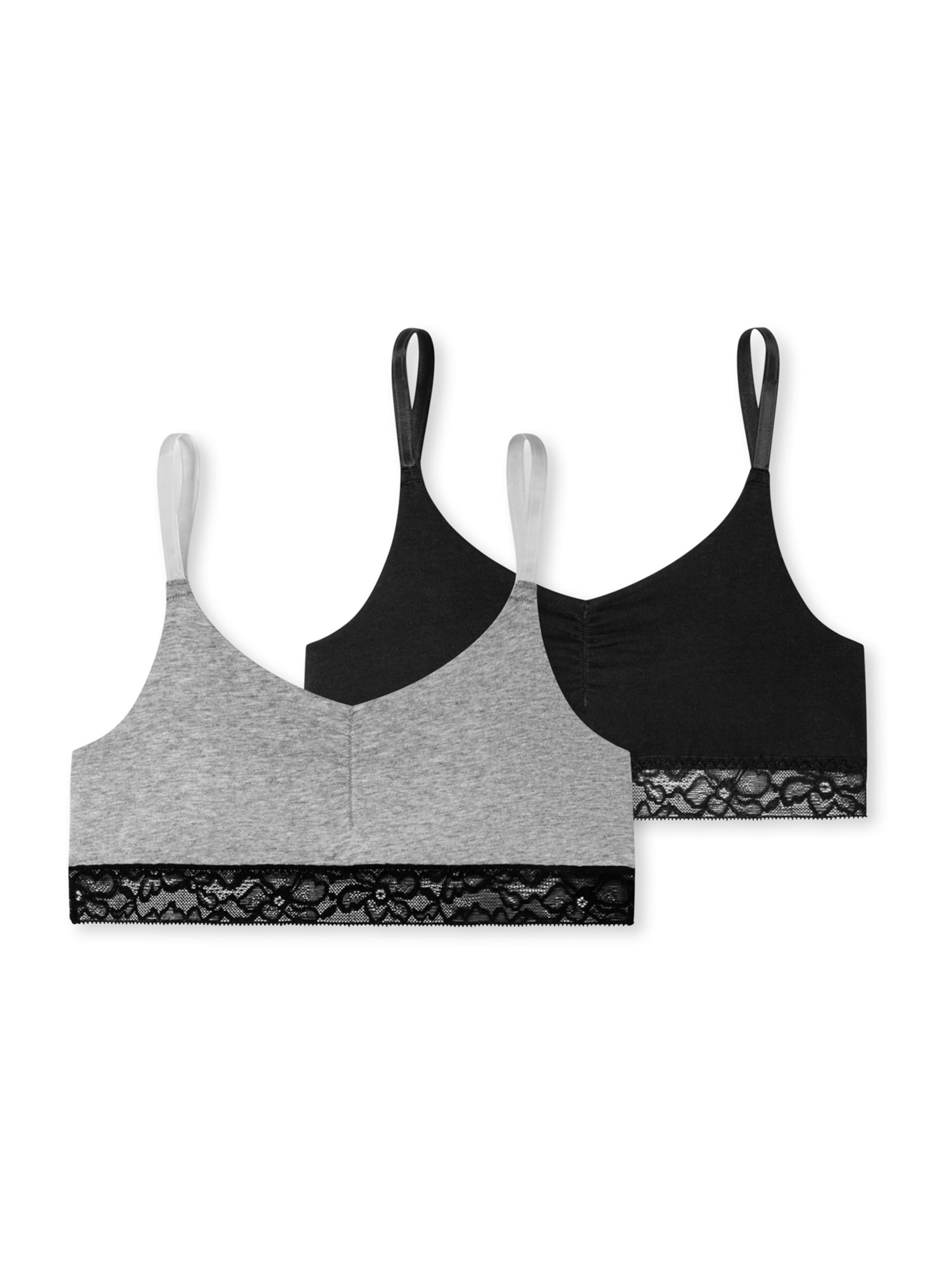 SCHIESSER Bustier BH in Grijs: voorkant