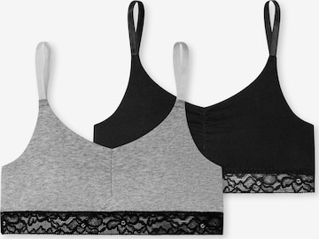 SCHIESSER Bralette Bra in Grey: front