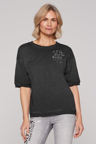 Soccx Sweatshirt in Black: front