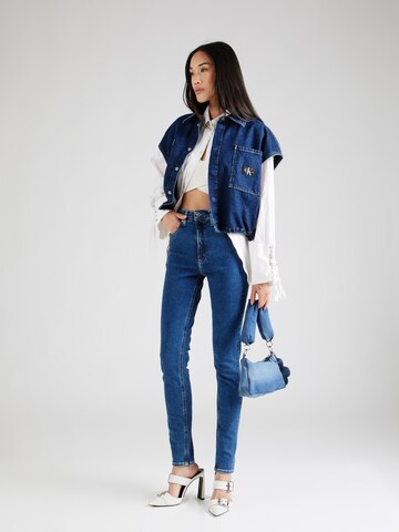 Calvin Klein Jeans Skinny Džíny – modrá