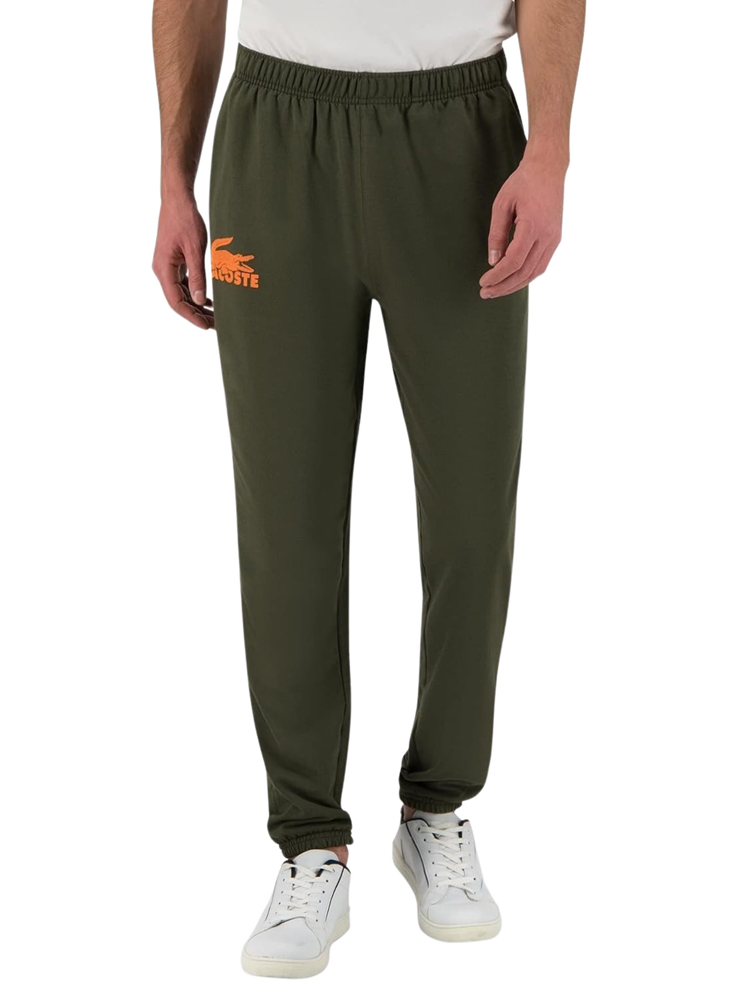 LACOSTE Tapered Sweathose in Grün: Vorderseite