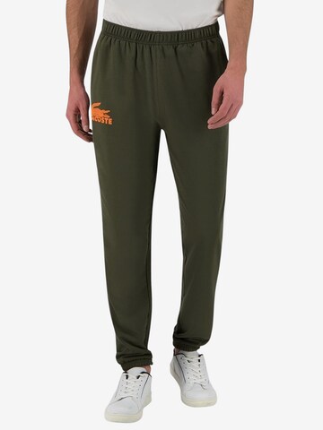 LACOSTE Tapered Pants in Green: front