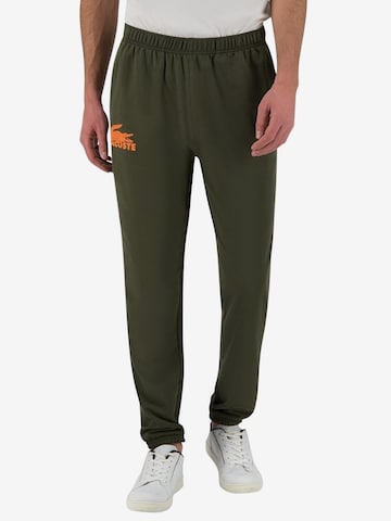 Effilé Pantalon LACOSTE en vert : devant