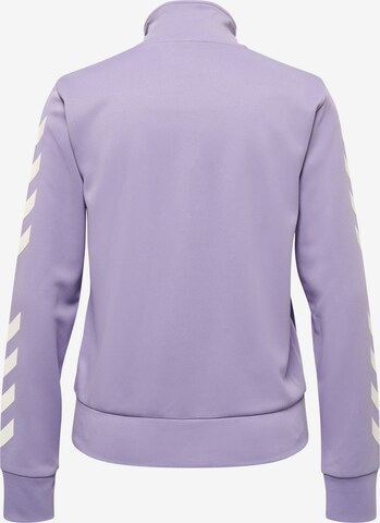 Hummel Athletic Zip-Up Hoodie 'Legacy Poly' in Purple