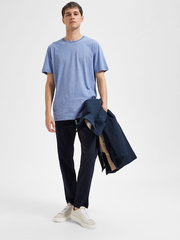 Slimfit Pantaloni '16087663' di SELECTED in blu
