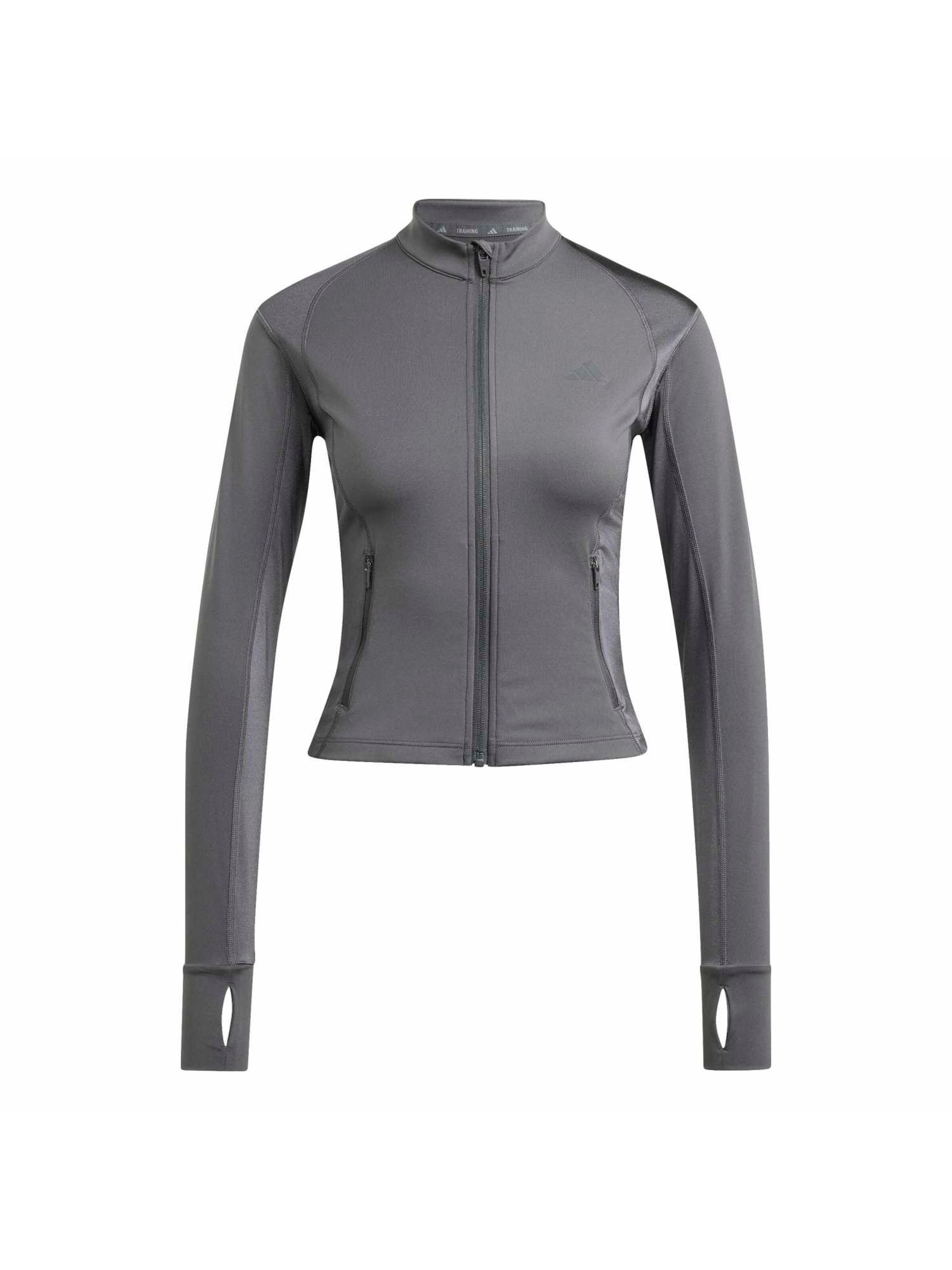 Giacca per l'allenamento 'PWR ESS' in XS ADIDAS PERFORMANCE di colore grigio scuro, Visualizzazione prodotti