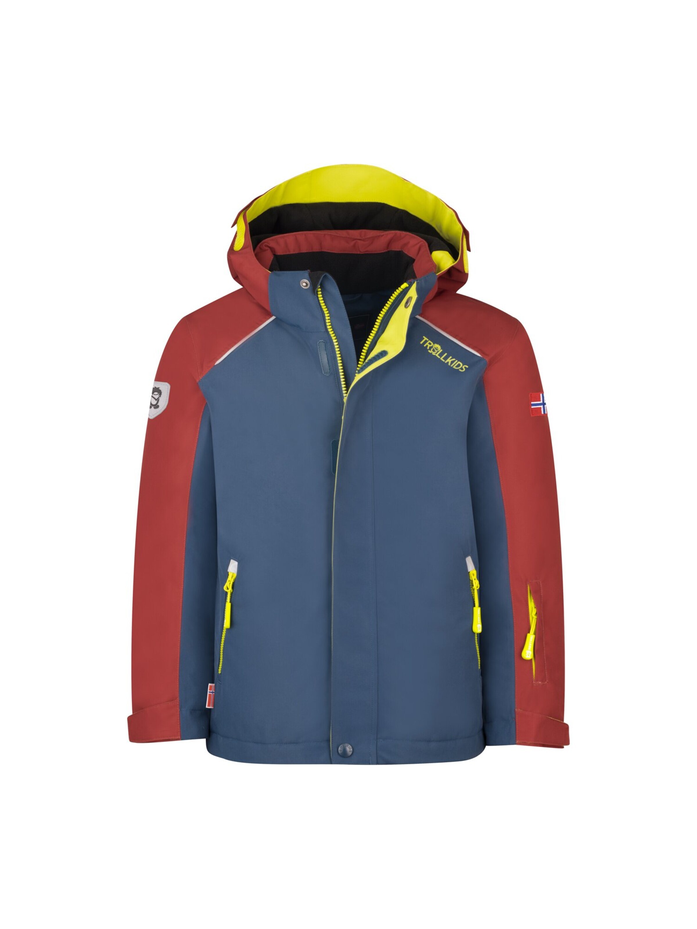 TROLLKIDS Winter Jacket in Red: front