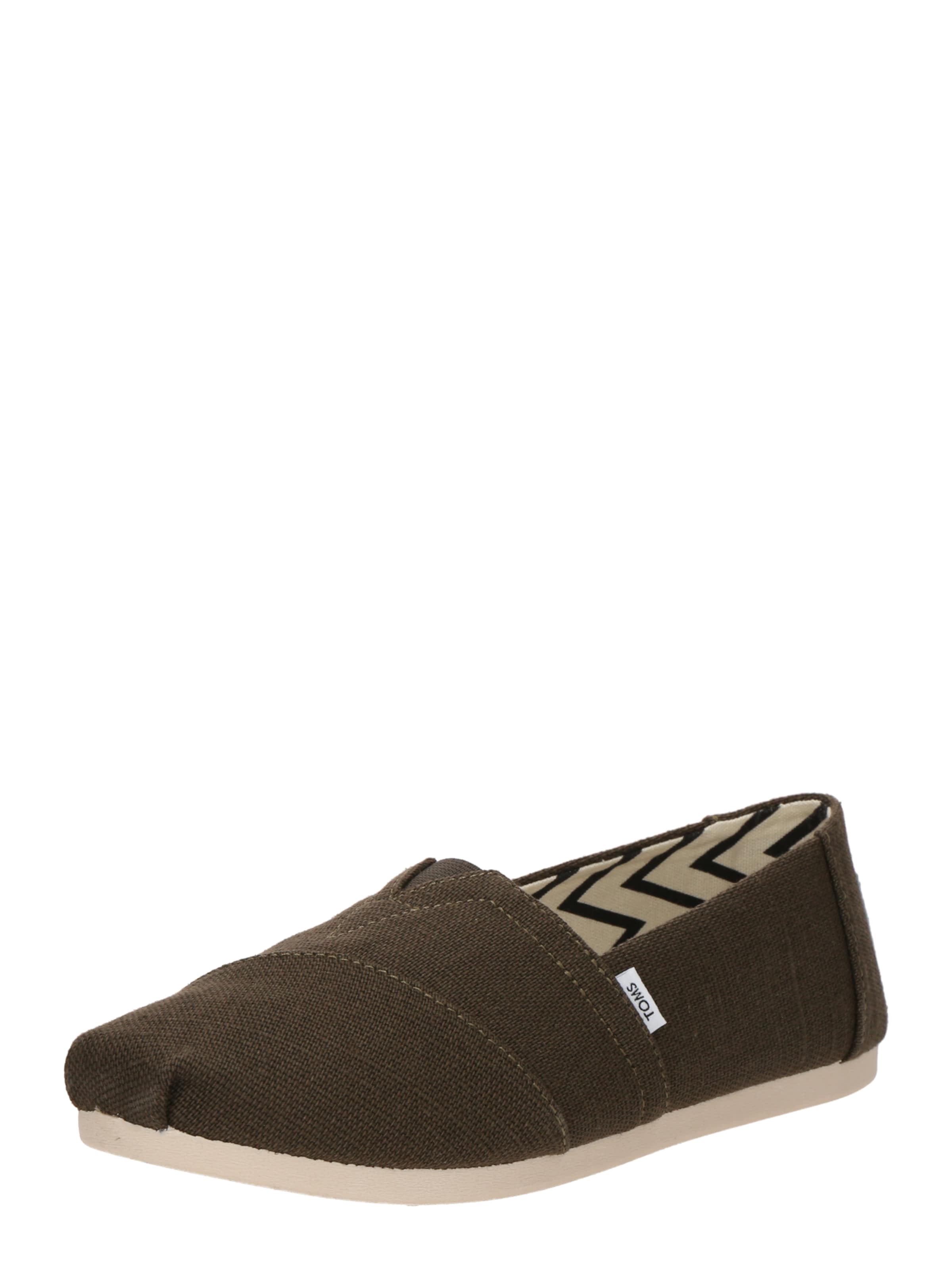 Slipper 'ALPARGATA' di TOMS in verde: frontale