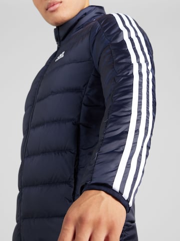 ADIDAS SPORTSWEAR Outdoor jacket 'Essentials 3-Stripes Light Down' in Blue