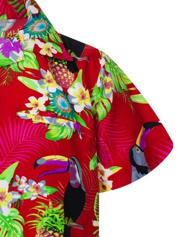 Maglietta 'Parrot Cockatoo' di King Kameha in rosso