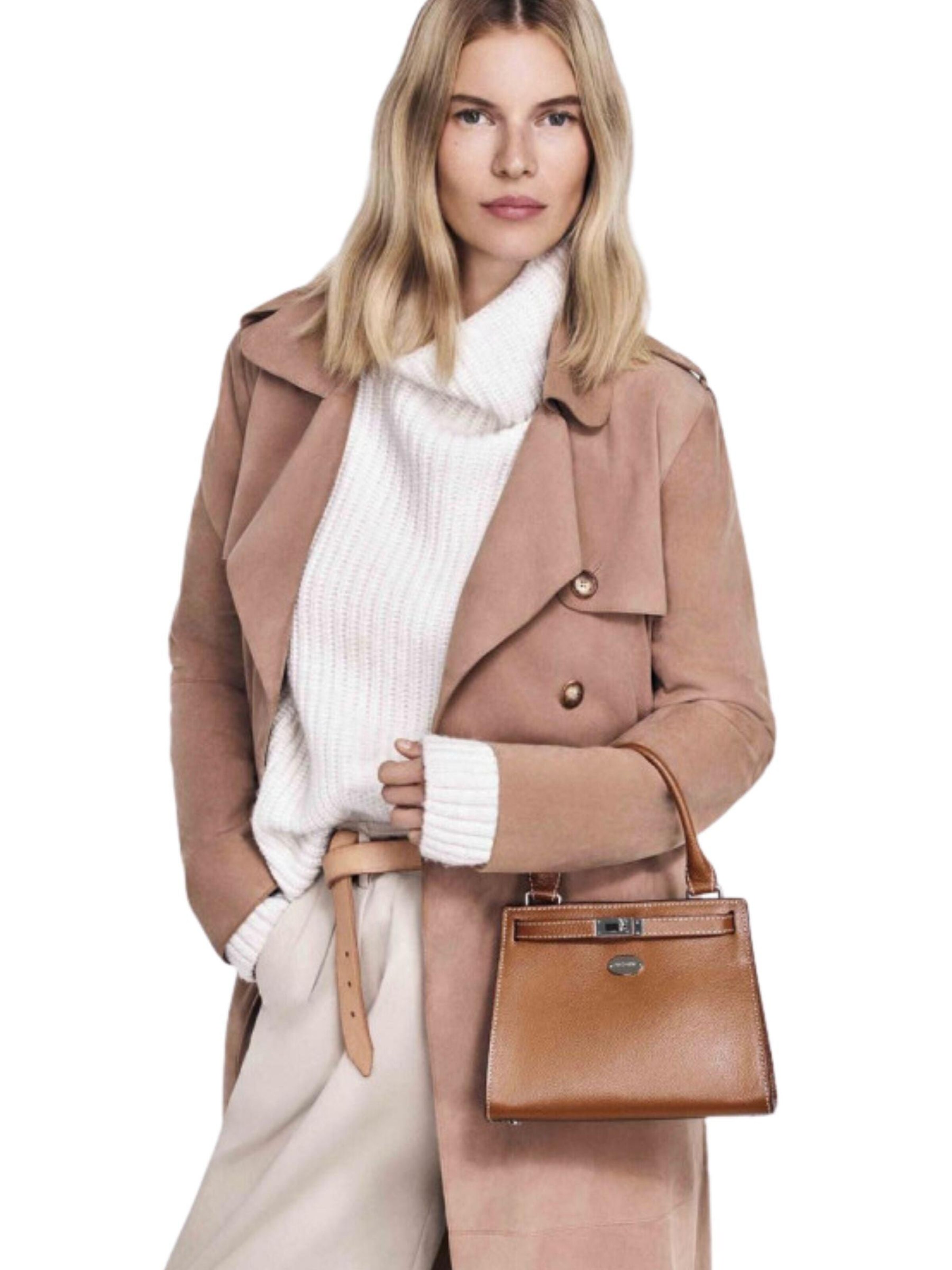 MAC DOUGLAS Handtas 'Mac Douglas Sacs À Main MINI Temple Buni Cuir Marron' in Bruin