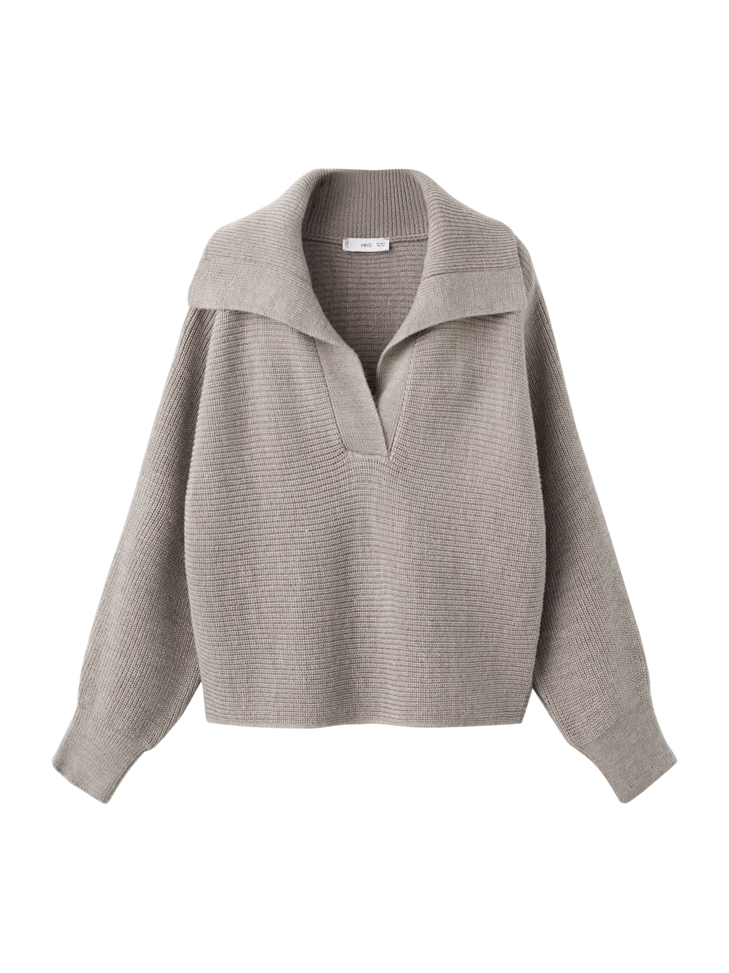 MANGO Pullover 'Manzana' in Grau: Vorderseite