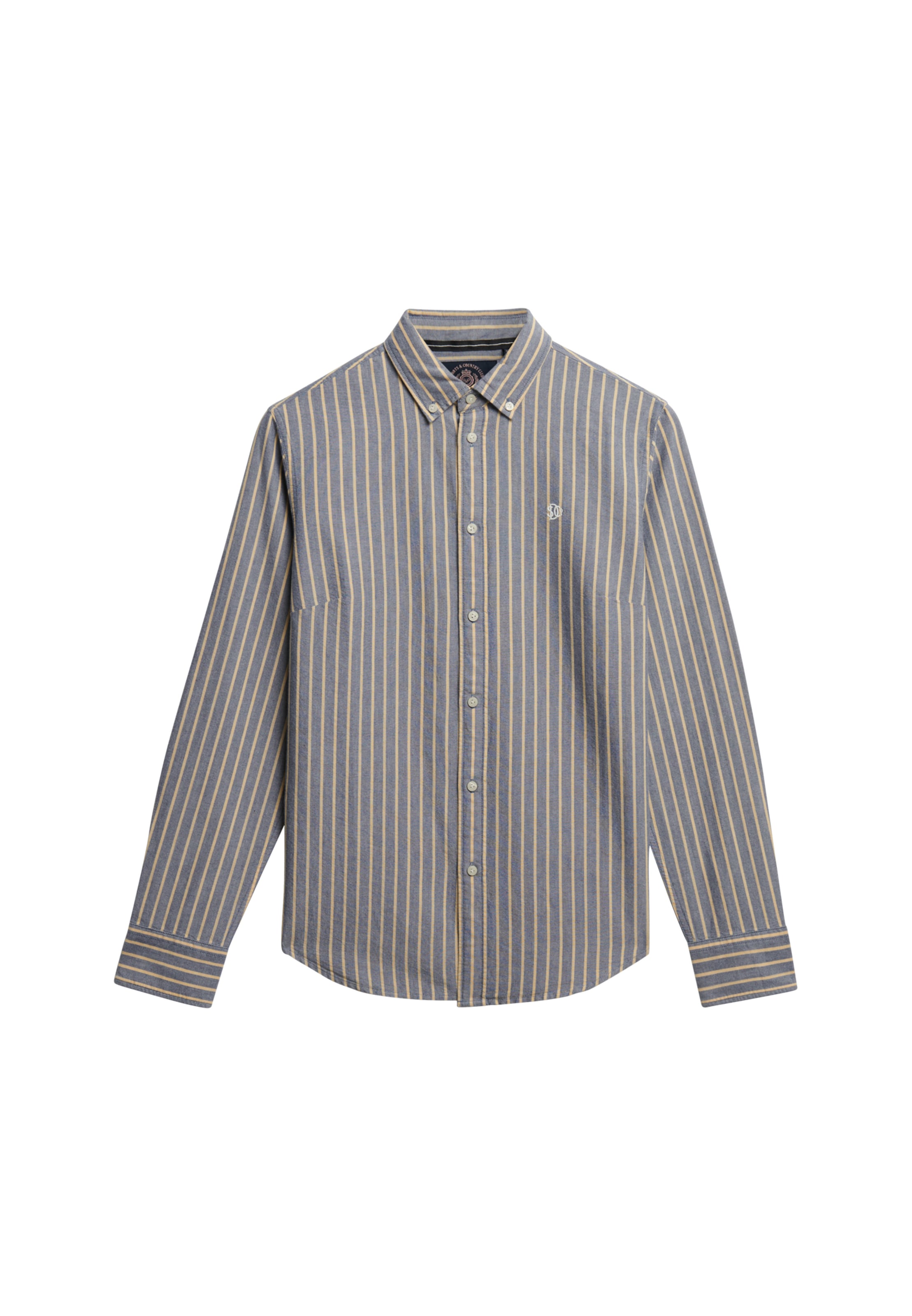Superdry Blouse 'Oxford' in Grijs: voorkant