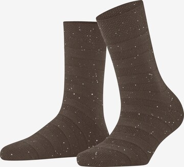 FALKE Socken 'Sparkle Stripes' in Braun: Vorderseite