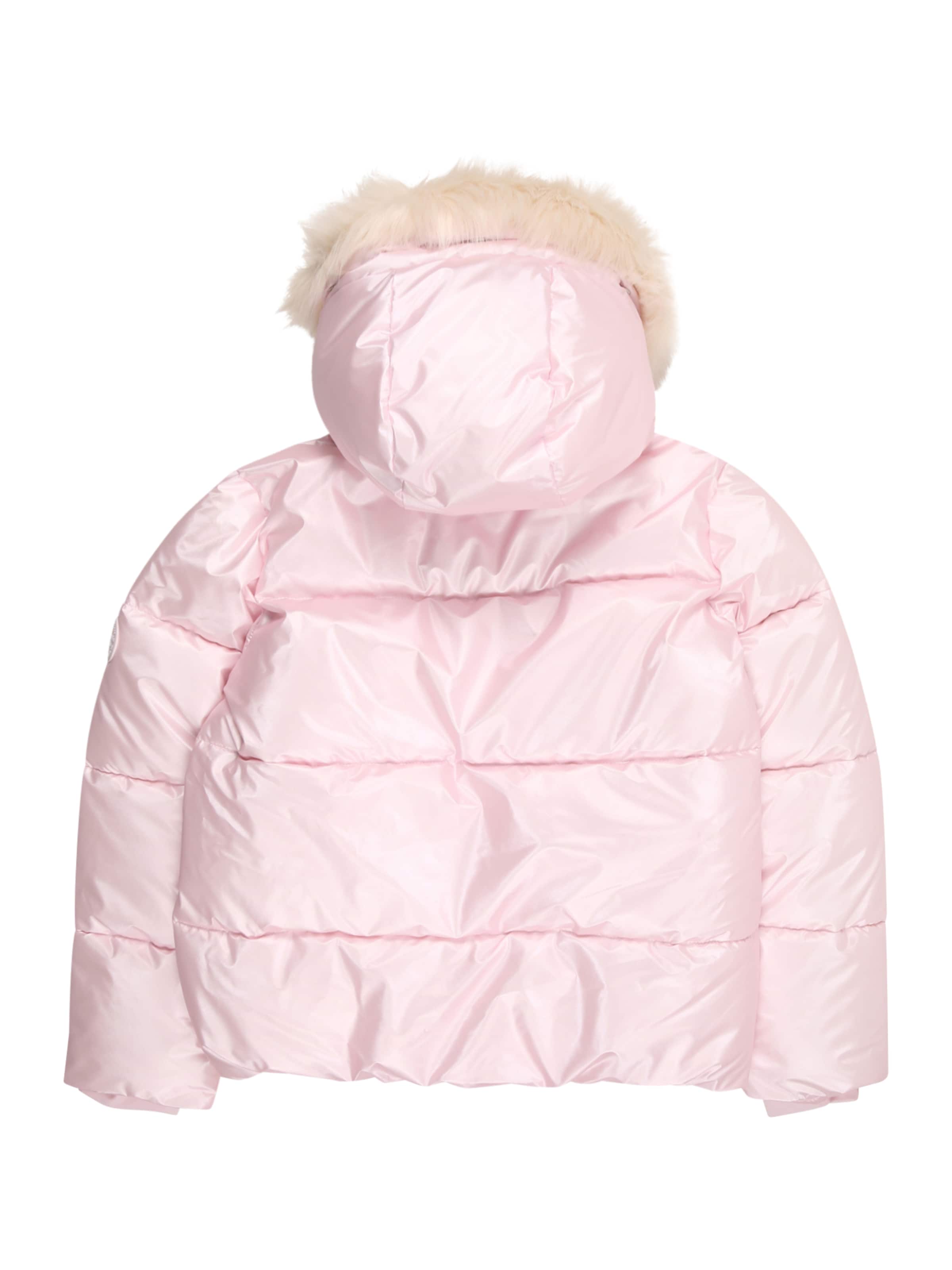 Geacă de iarnă de la Abercrombie & Fitch pe roz